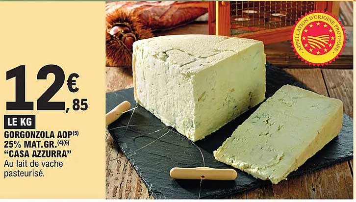 gorgonzola aop 25% mat. gr. "casa azzurra"