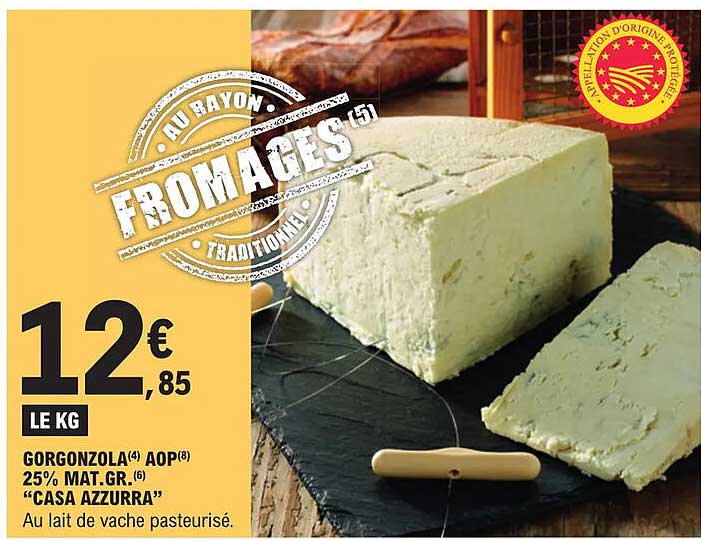 gorgonzola aop 25% mat. gr. "casa azzurra"