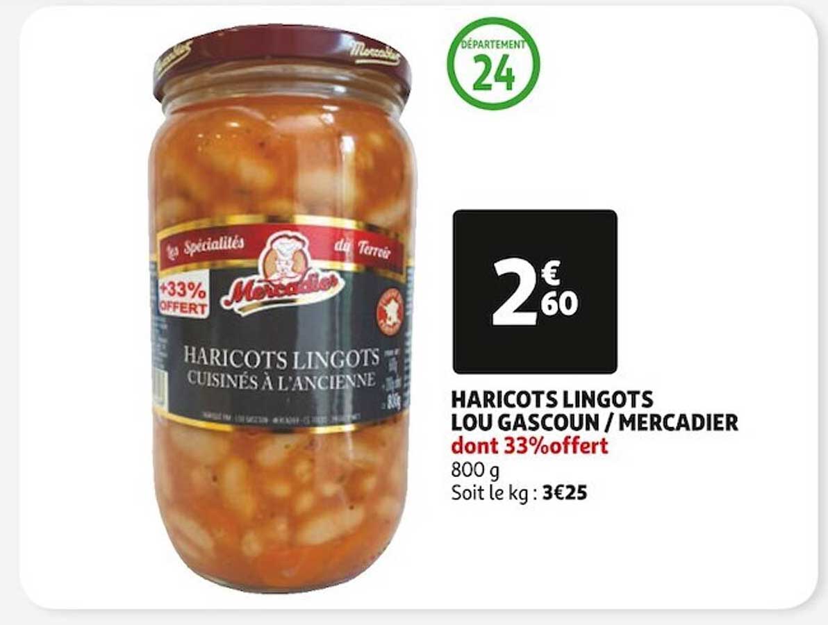 haricots lingots lou gascoun/mercadier