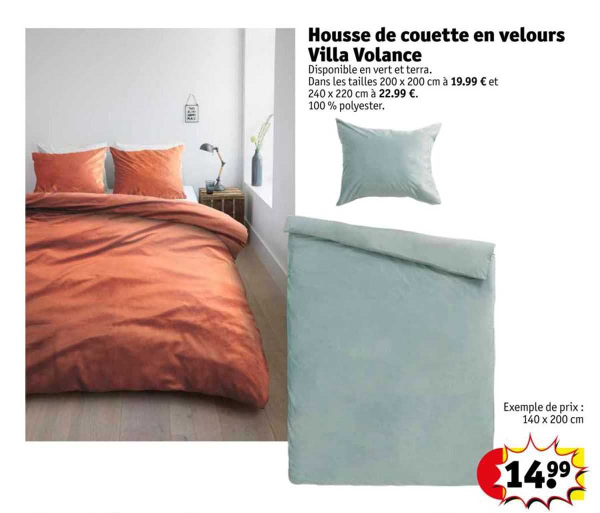 housse de couette en velours villa volance