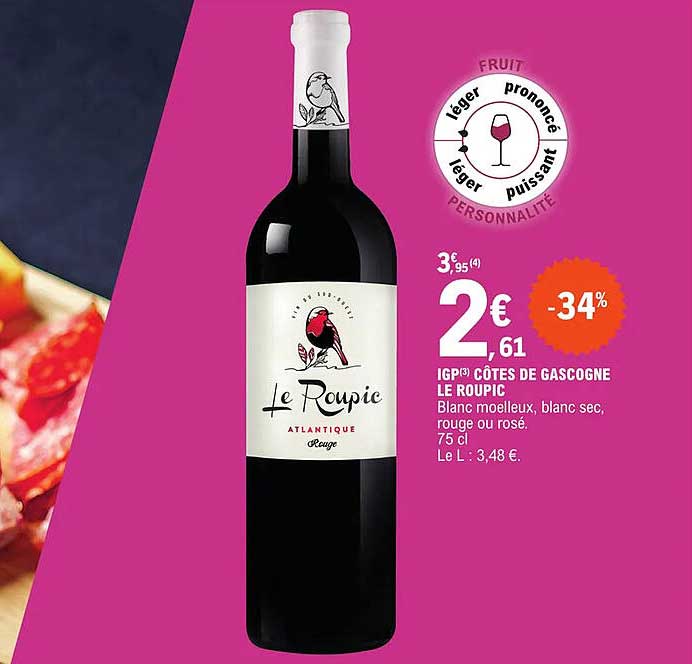 igp côtes de gascogne le roupic