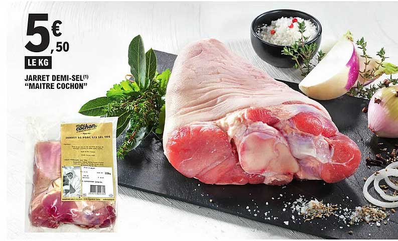 jarret demi-sel "maître cochon"