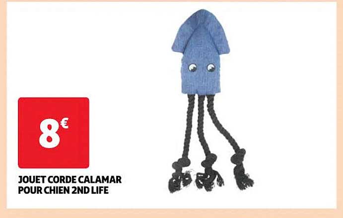 jouet corde calamar pour chien 2nd life