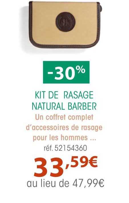 kit de rasage natural barber