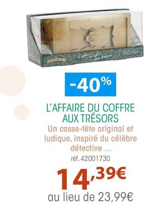 l'affaire du coffre aux trésors
