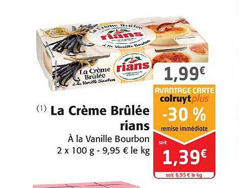 la crème brûlée rians