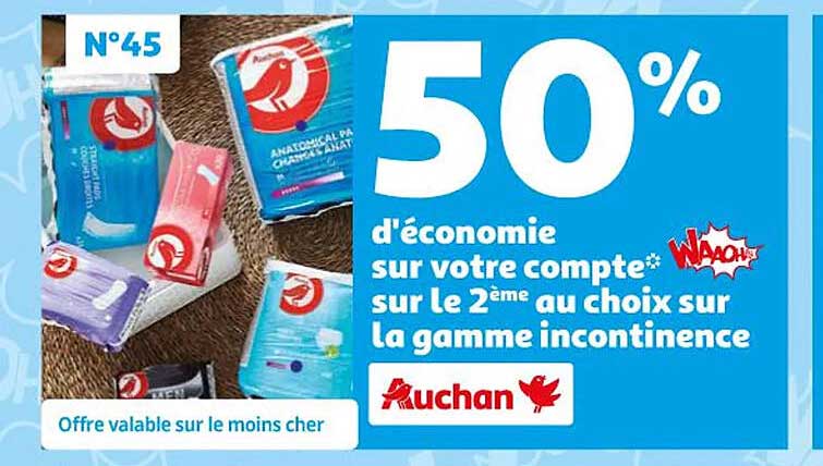 La Gamme Incontinence Auchan