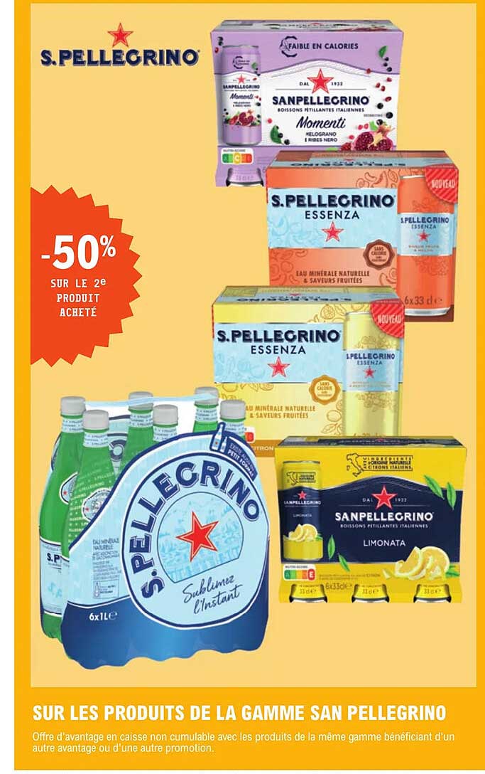 la gamme san pellegrino