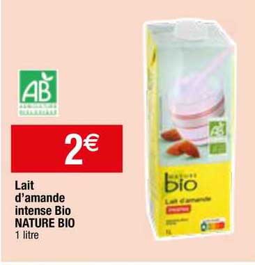 lait d'amande intense bio nature bio