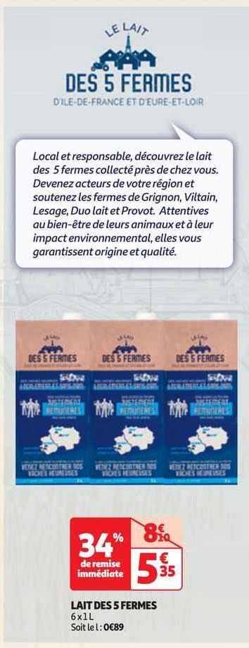 lait des 5 fermes