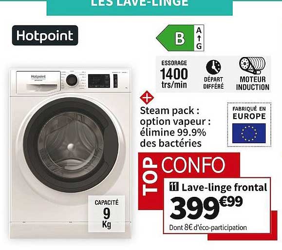 lave-linge frontal hotpoint