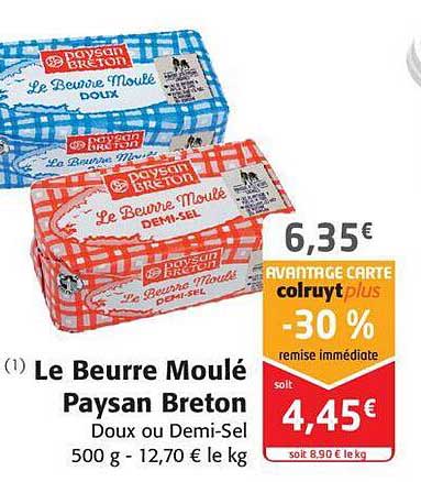 le beurre moulé paysan breton