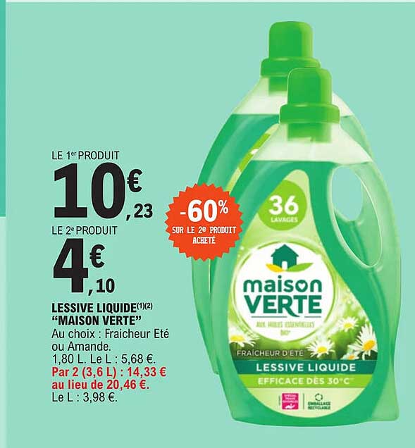 Lessive Liquide "maison Verte"