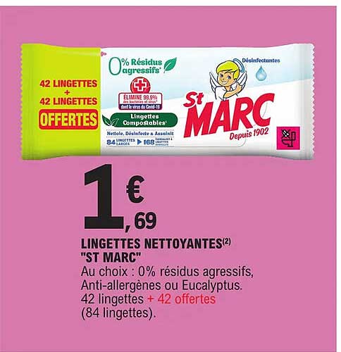 lingettes nettoyantes "st marc"