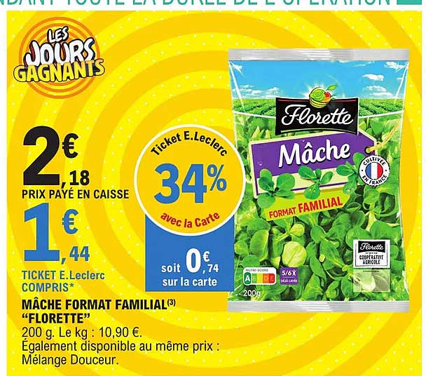 mâche format familial "florette"