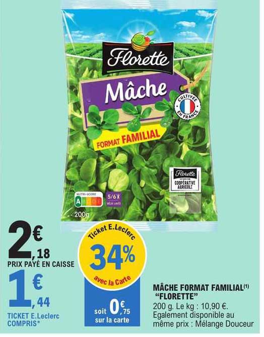 mâche format familial florette