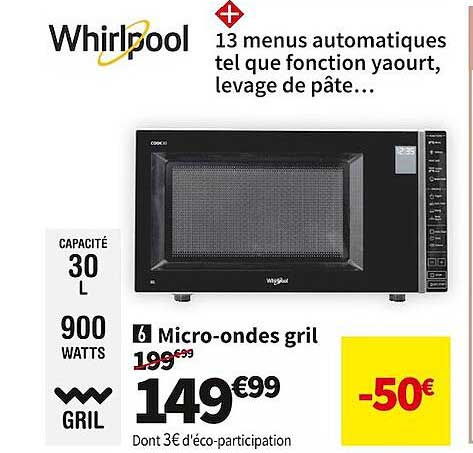 micro-ondes gril whirlpool