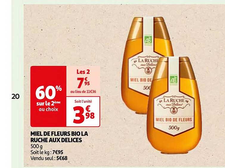 miel de fleurs bio la ruche aux délices