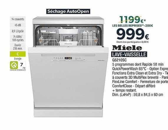 miele lave-vaisselle
