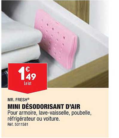 mini désodorisant d'air mr fresh