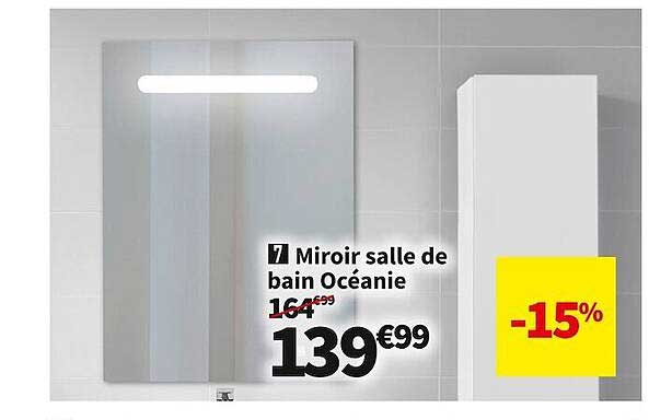 miroir salle de bain océanie