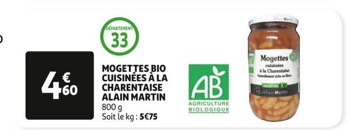 mogettes bio cuisinées à la charentaise alain martin