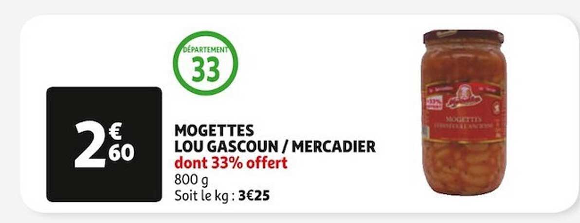 mogettes lou gascoun / mercadier