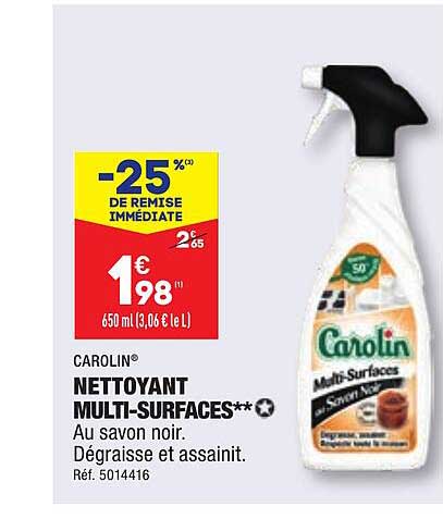 nettoyant multi-surfaces carolin