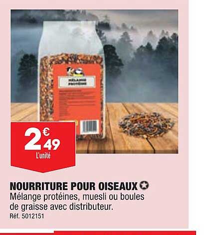 nourriture pour oiseaux