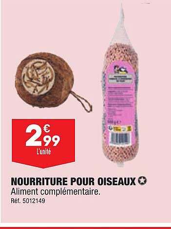 nourriture pour oiseaux