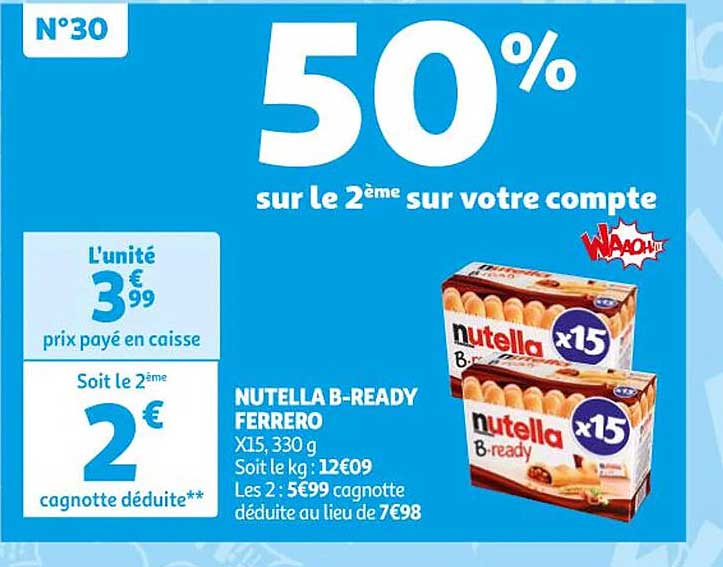 nutella b-ready ferrero