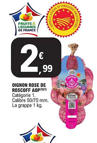 Oignon Rose De Roscoff Aop