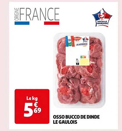 osso bucco de dinde le gaulois