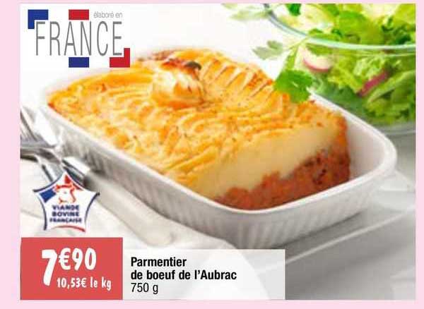 parmentier de bœuf de l'aubrac