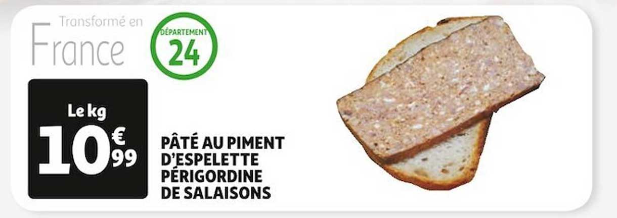 pâté au piment d'espelette périgordine de salaisons
