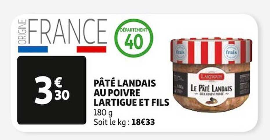 pâté landais au poivre lartigue et fils
