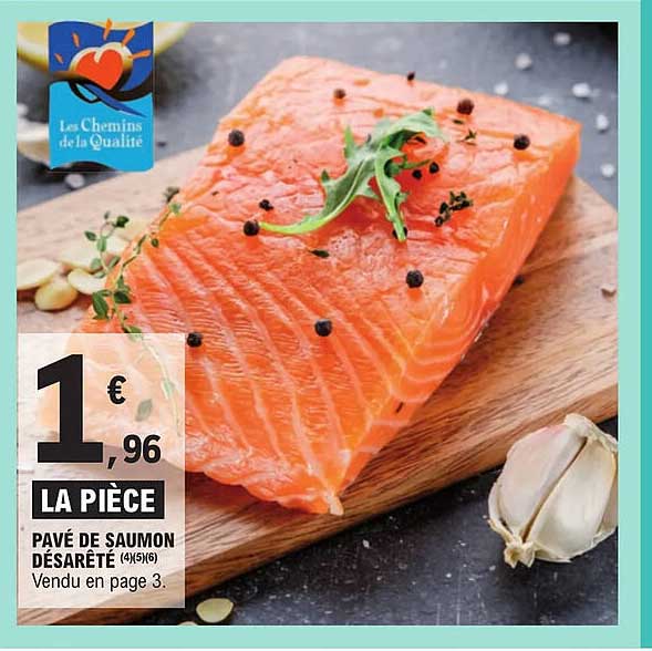 pavé de saumon désarêté