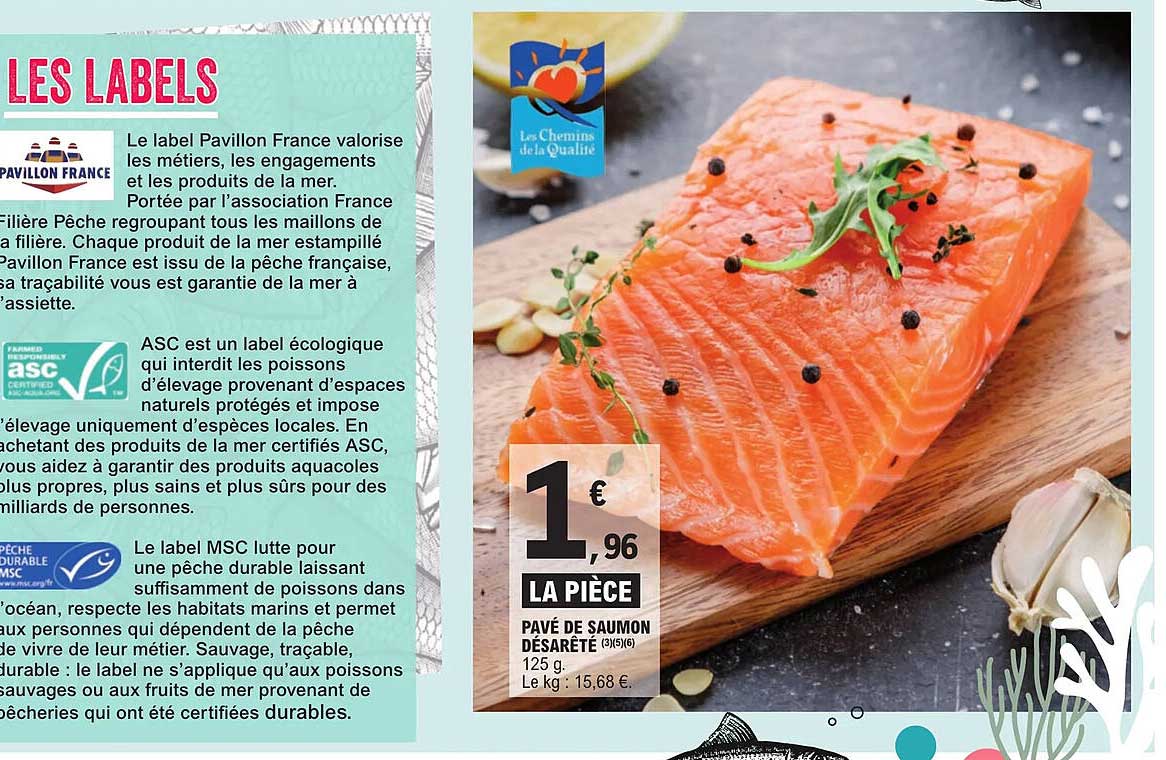 pavé de saumon désarêté