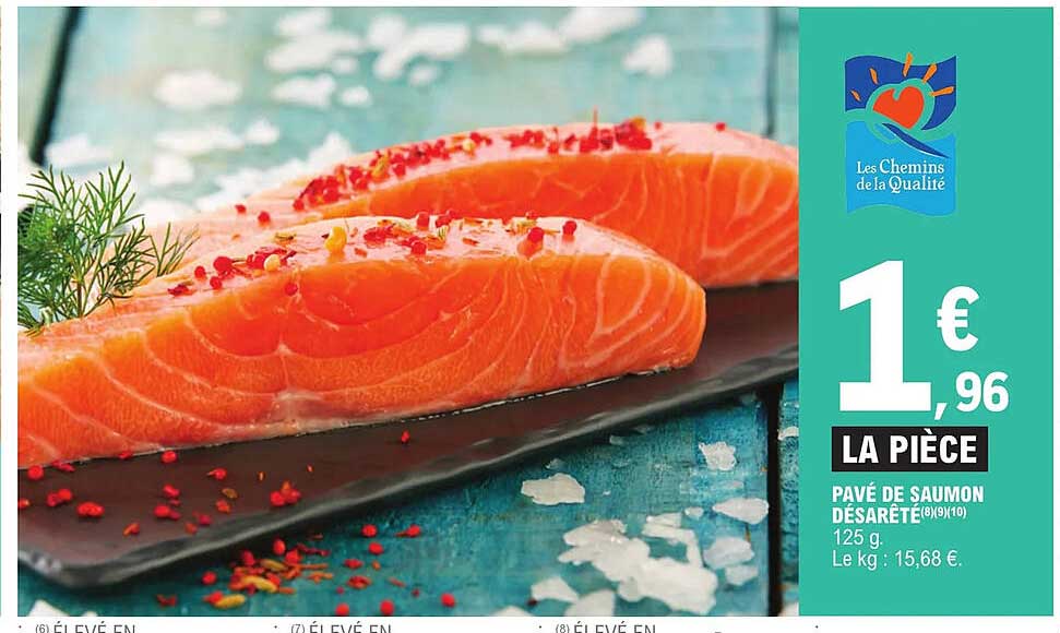 pavé de saumon désarêté