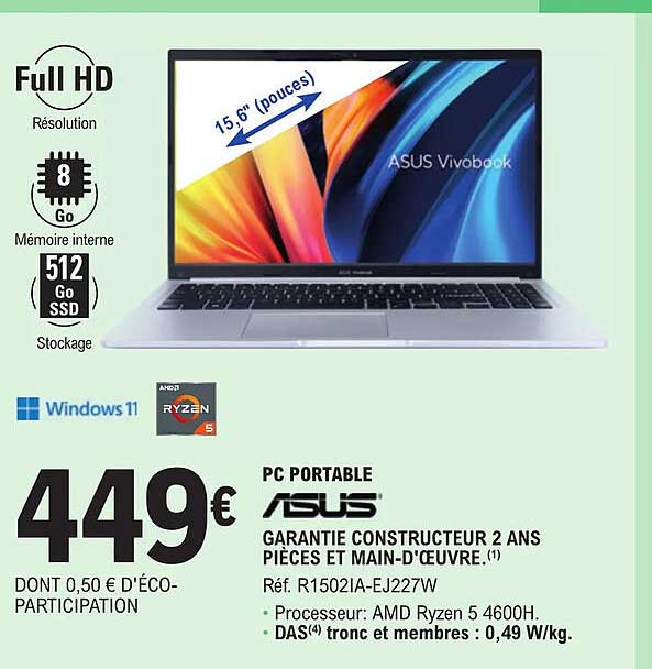 Pc Portable Asus 15,6"