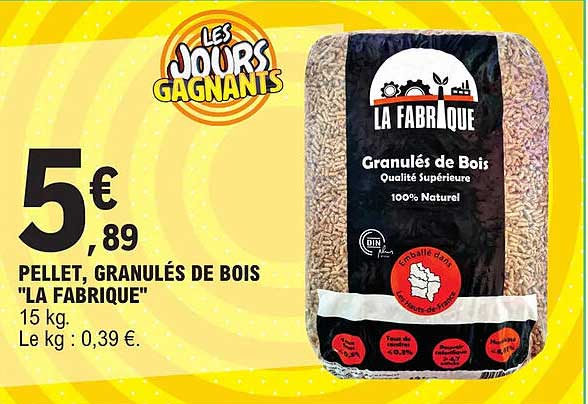 pellet, granulés de bois "la fabrique"