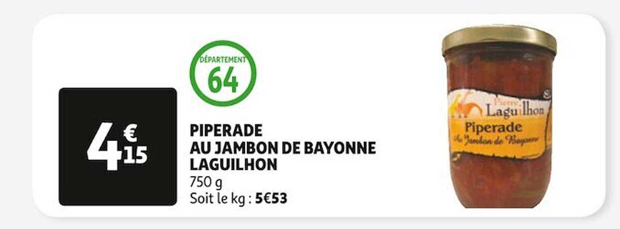 piperade au jambon de bayonne laguilhon