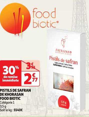 Pistils De Safran De Khorasan Food Biotic