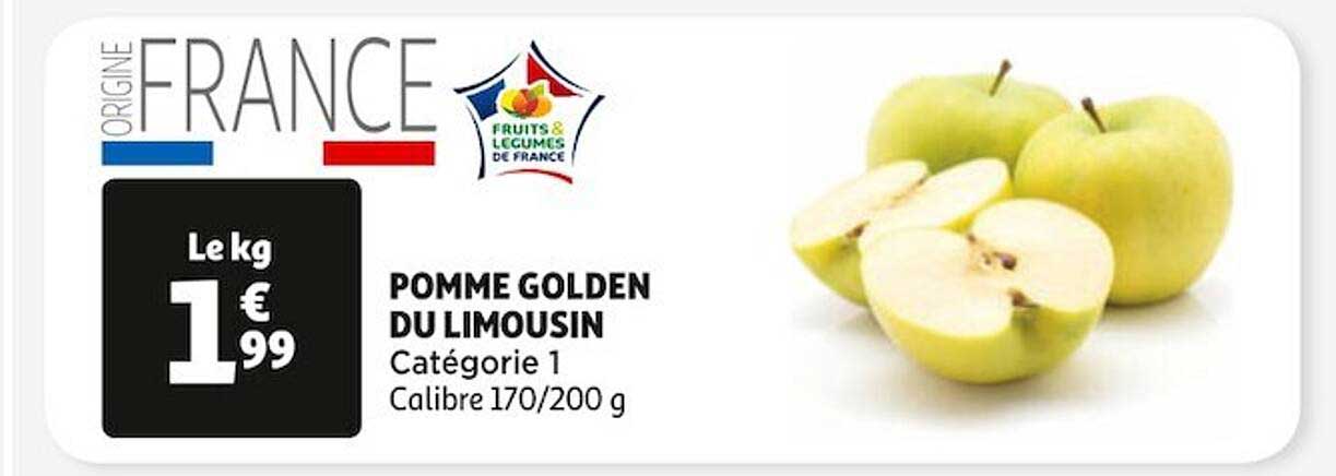 pomme golden du limousin