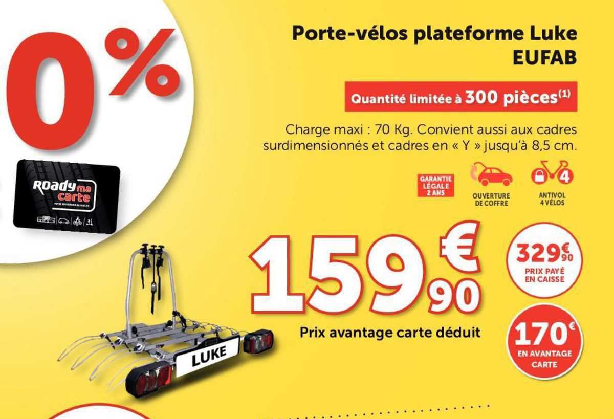 porte-vélos plateforme luke eufab