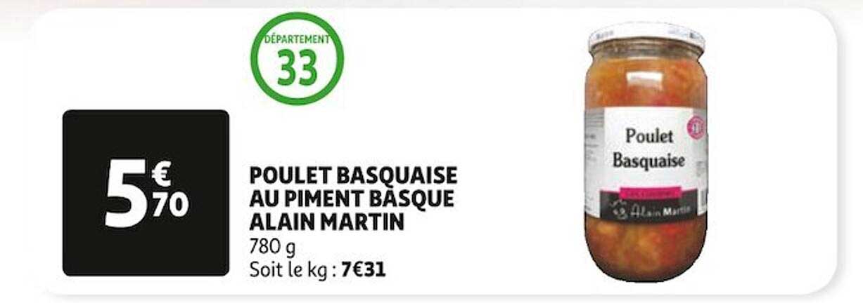poulet basquaise au piment basque alain martin