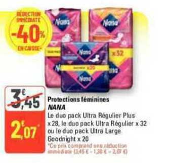 protections féminines nana