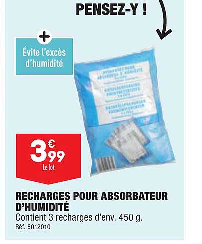 Recharges Pour Absorbateur D'humidité