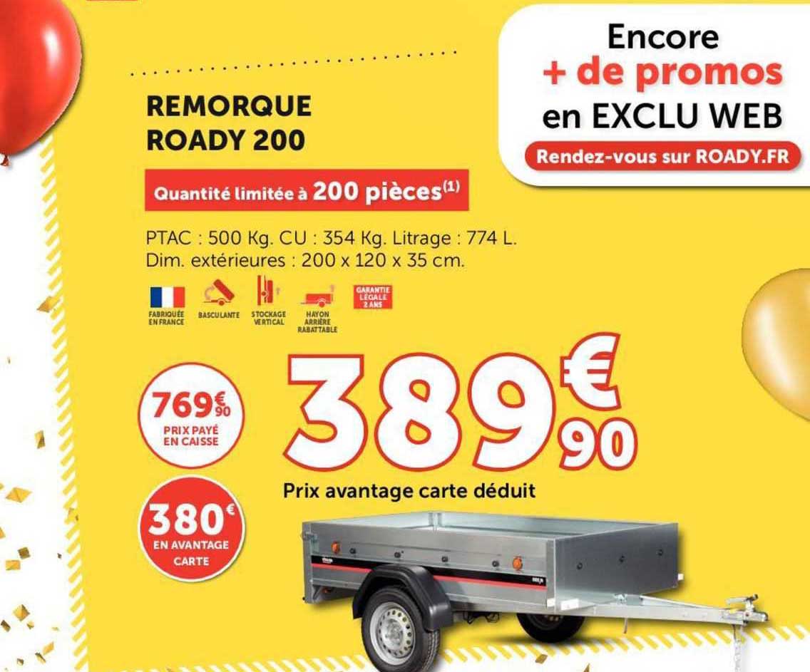 Remorque Roady 200
