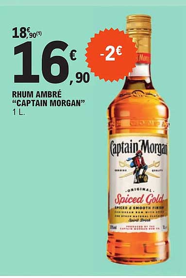 Rhum Ambré "captain Morgan"